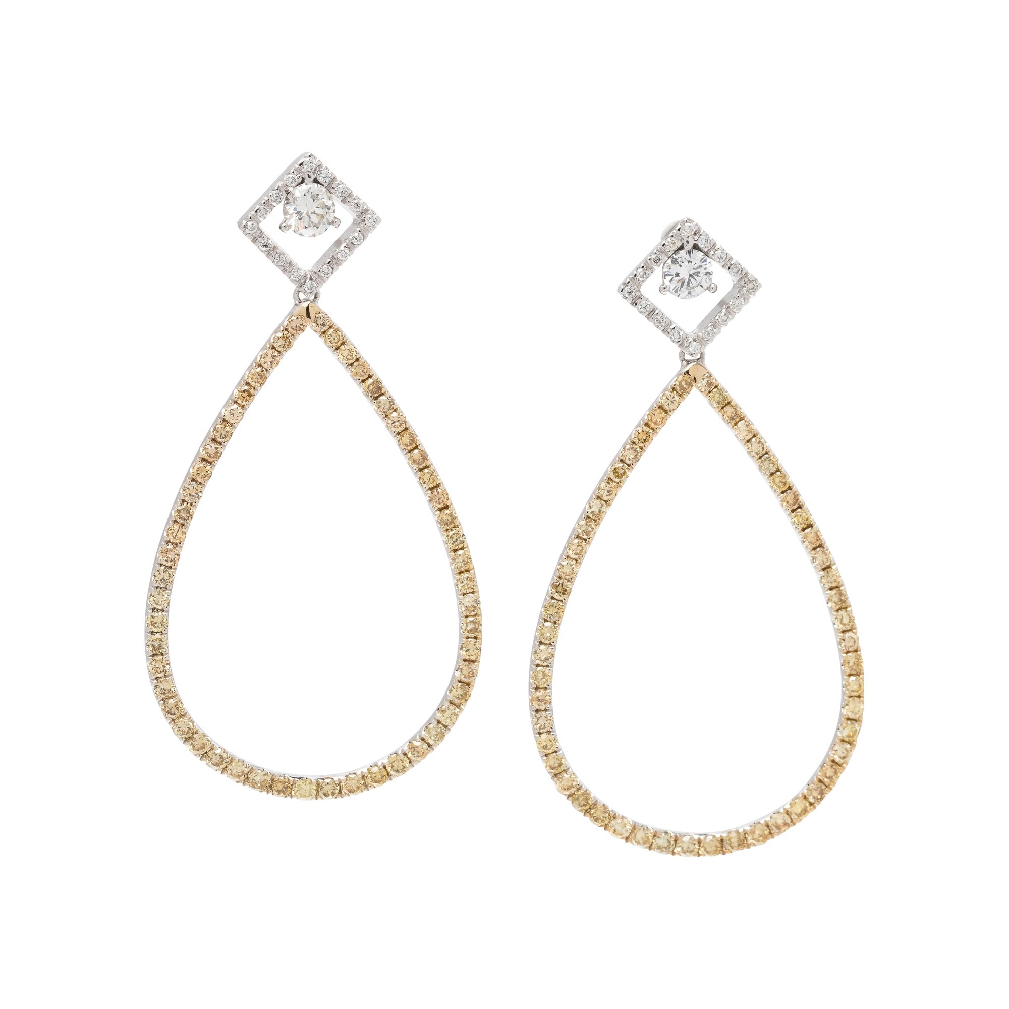 DIAMOND AND COLORED DIAMOND EARRINGS