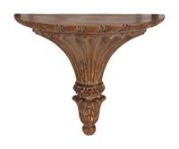 A Pair of Louis XVI Style Carved Wood Wall Brackets