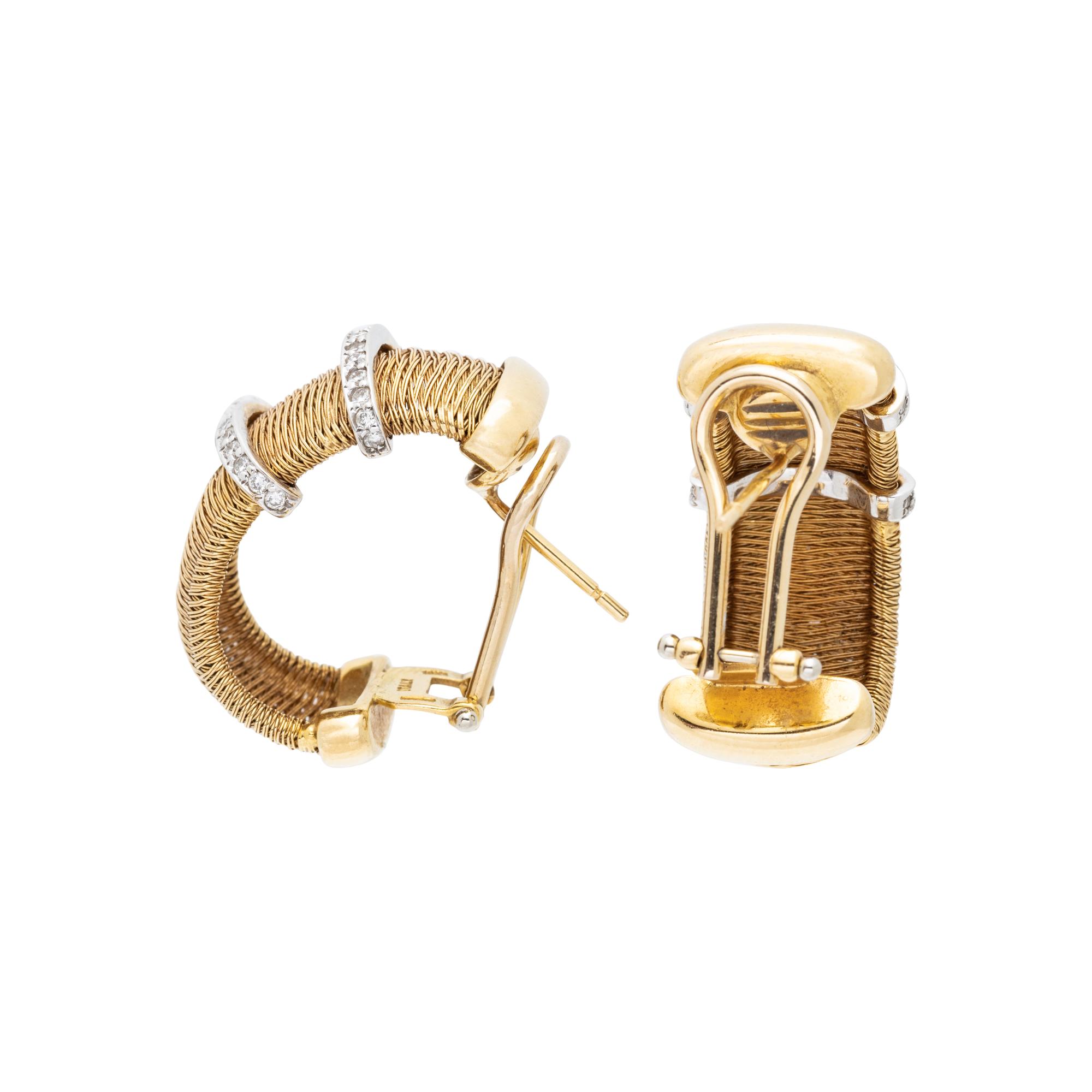 ROBERTO COIN, YELLOW GOLD AND DIAMOND SUITE