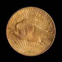A United States 1908-S St. Gaudens $20 Gold Coin