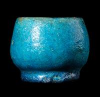 A Romano-Egyptian Faience Inkwell