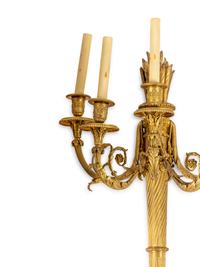 A Pair of Louis XVI Style Five-Light Sconces