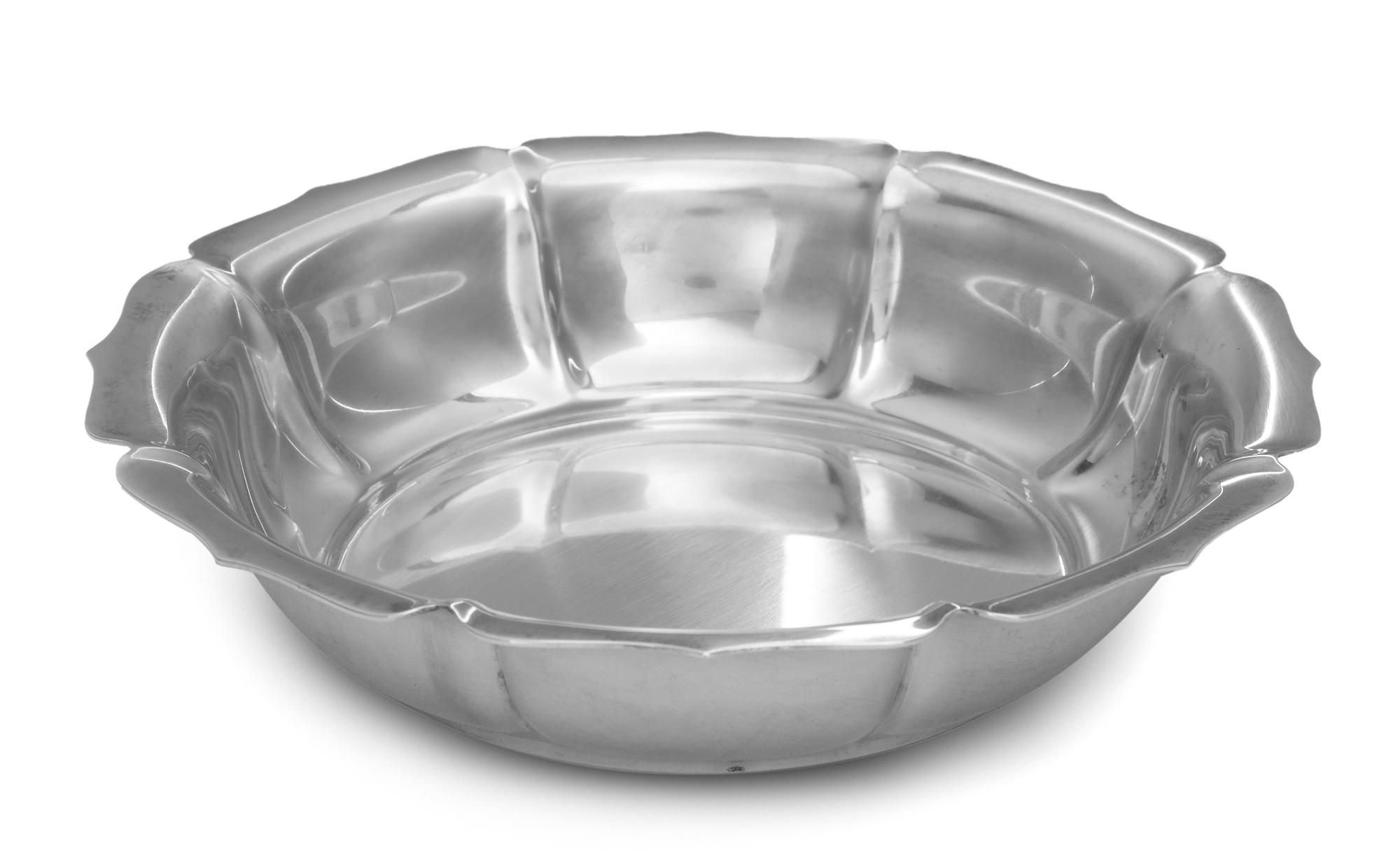An American Silver Bowl, Watson Co., Attleboro, MA, retailed by Cartier, having a scalloped border.