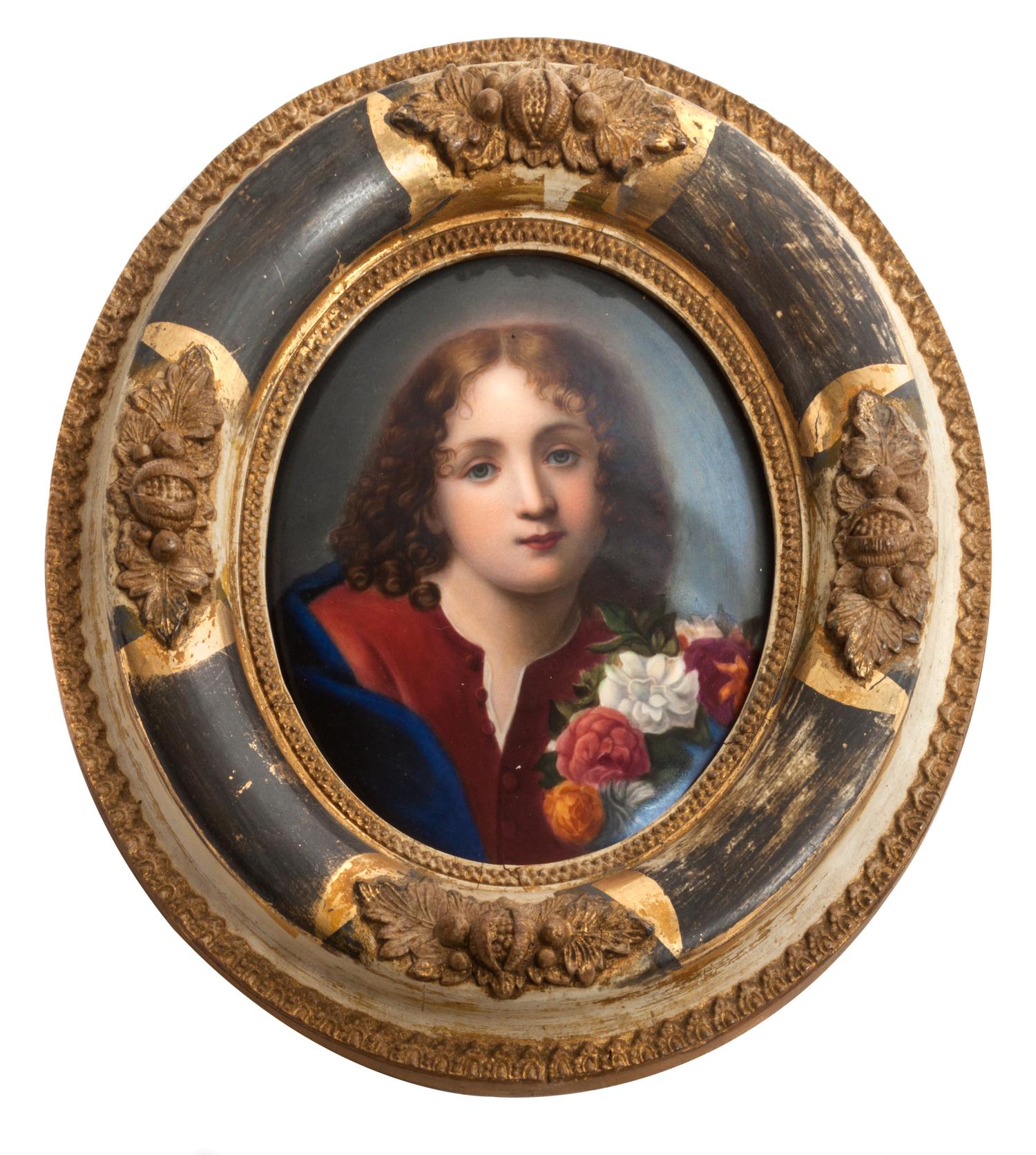 A Berlin (K.P.M.) Porcelain Plaque 6 x 4 3/4 inches.