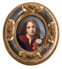 A Berlin (K.P.M.) Porcelain Plaque 6 x 4 3/4 inches.