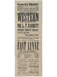 [THEATRE]. A group of 2 broadsides promoting performances at Grover's Theatre, Washington, DC, and Walnut Street Theatre, Philadelphia, which is headlined by Campbells Minstrels. 1862-1863.