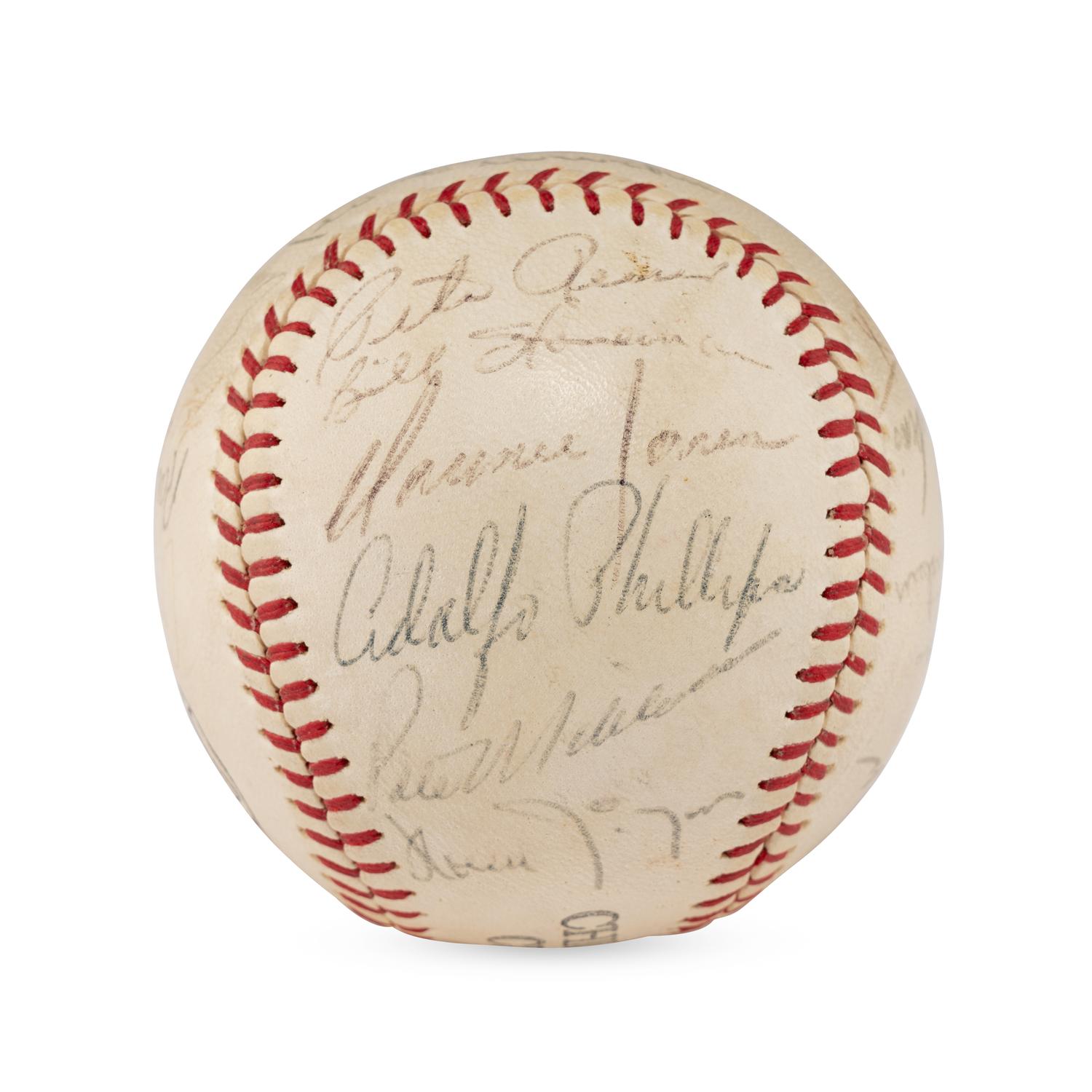 A 1967 Chicago Cubs Team Signed Autograph Baseball