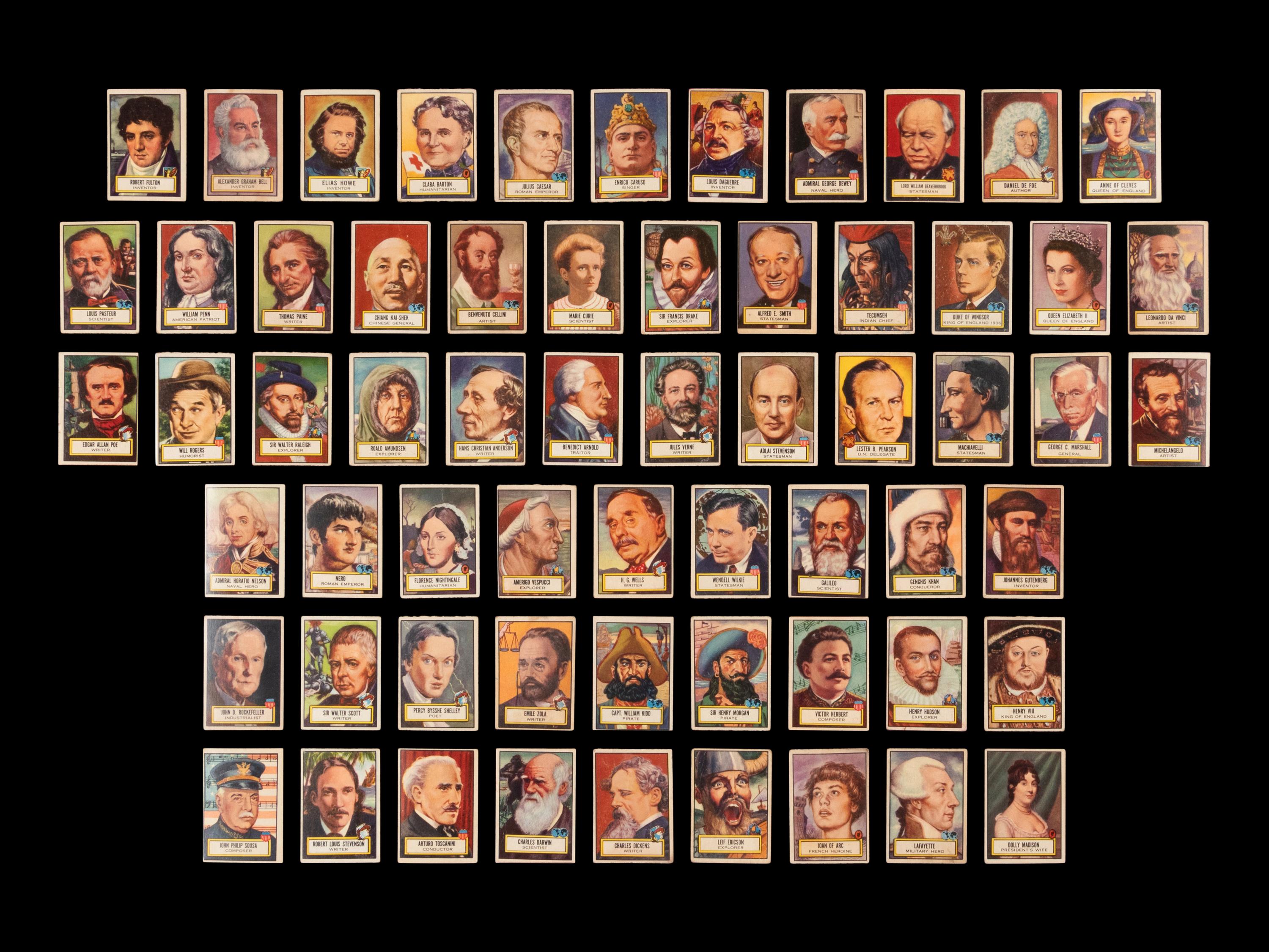 A Near Set of 1952 Topps Look n’ See Trading Cards (71/75)