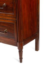 A Directoire Mahogany Marble-Top Secrétaire à Abattant