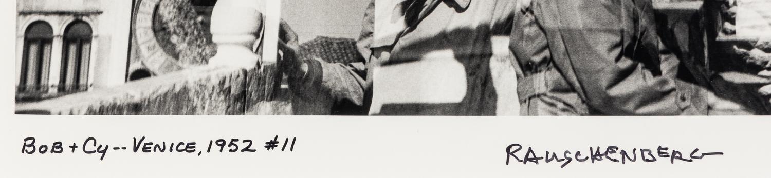 Robert Rauschenberg (1925-2008) Bob + Cy -- Venice, 1952