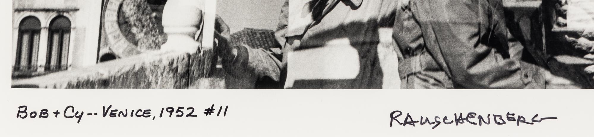 Robert Rauschenberg (1925-2008) Bob + Cy -- Venice, 1952