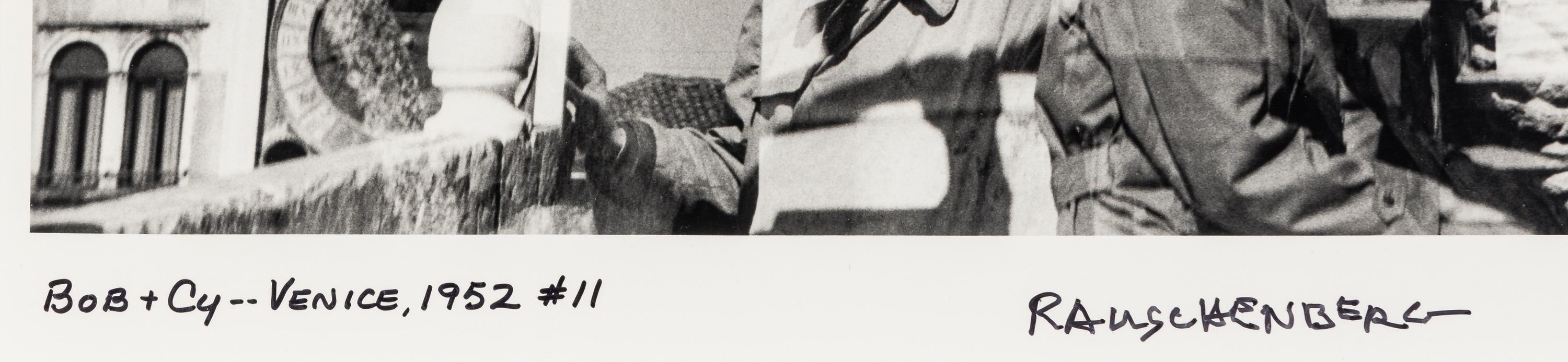 Robert Rauschenberg (1925-2008) Bob + Cy -- Venice, 1952