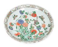 A Chinese Famille Verte Porcelain Plate