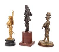 Three Continental Bronze Figures