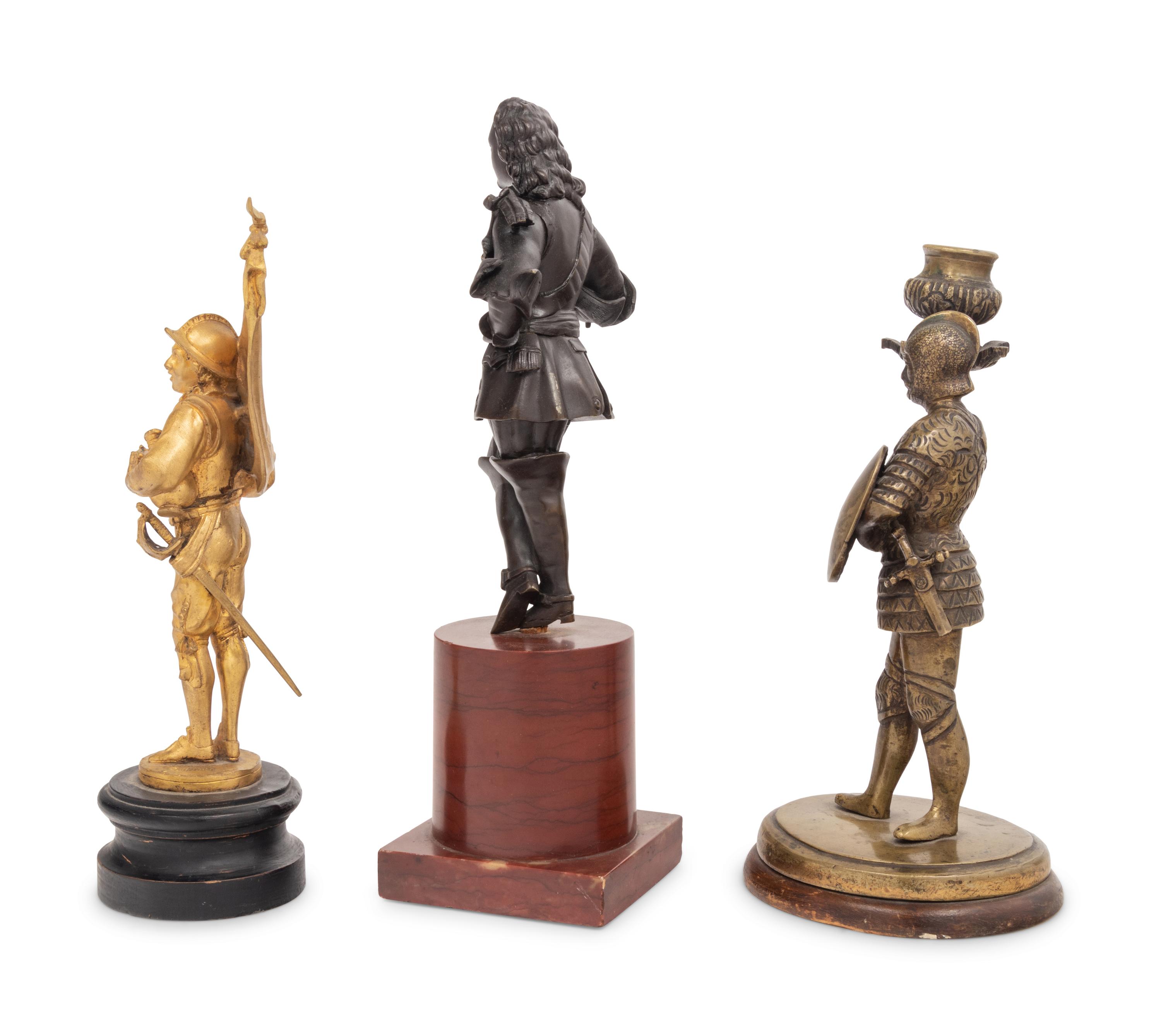 Three Continental Bronze Figures