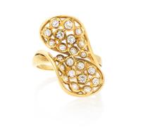 A Yellow Gold and Diamond Ring, 4.20 dwts.