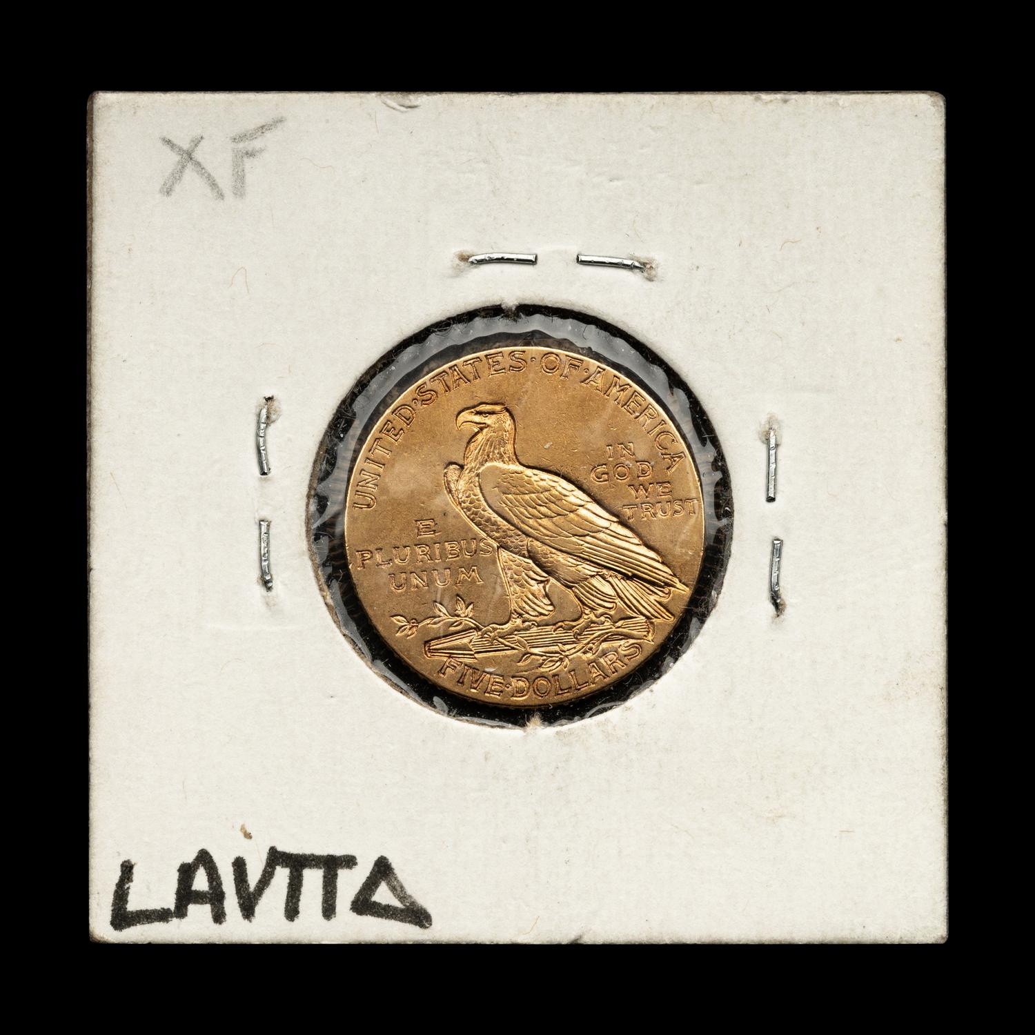 A 1908 Indian Head $5 Gold Coin