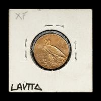 A 1908 Indian Head $5 Gold Coin