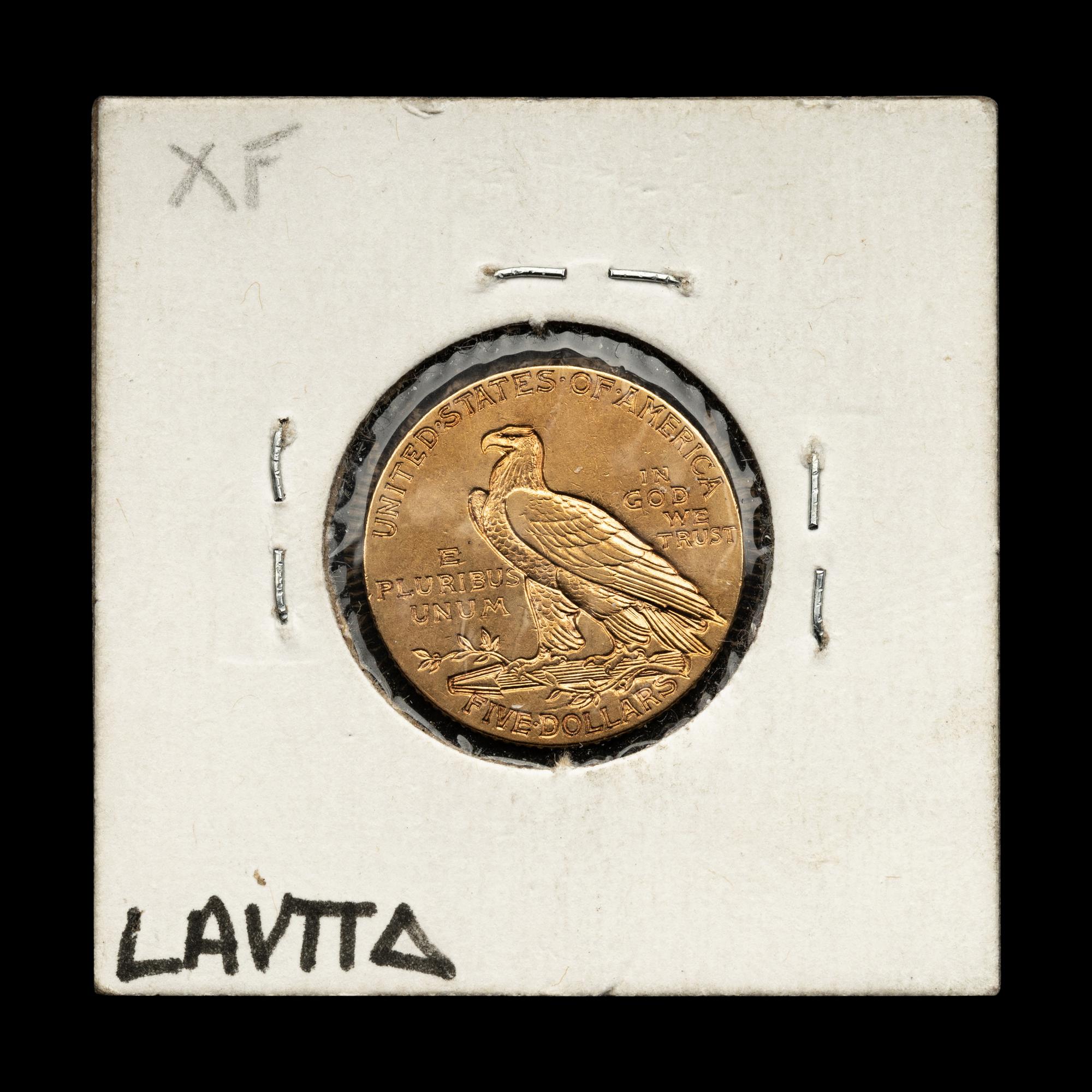 A 1908 Indian Head $5 Gold Coin