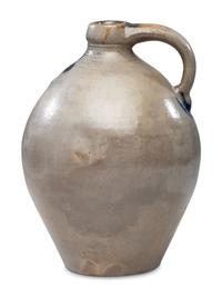An E.H. Merrill Three-Gallon Stoneware Jug with Applied Eagle