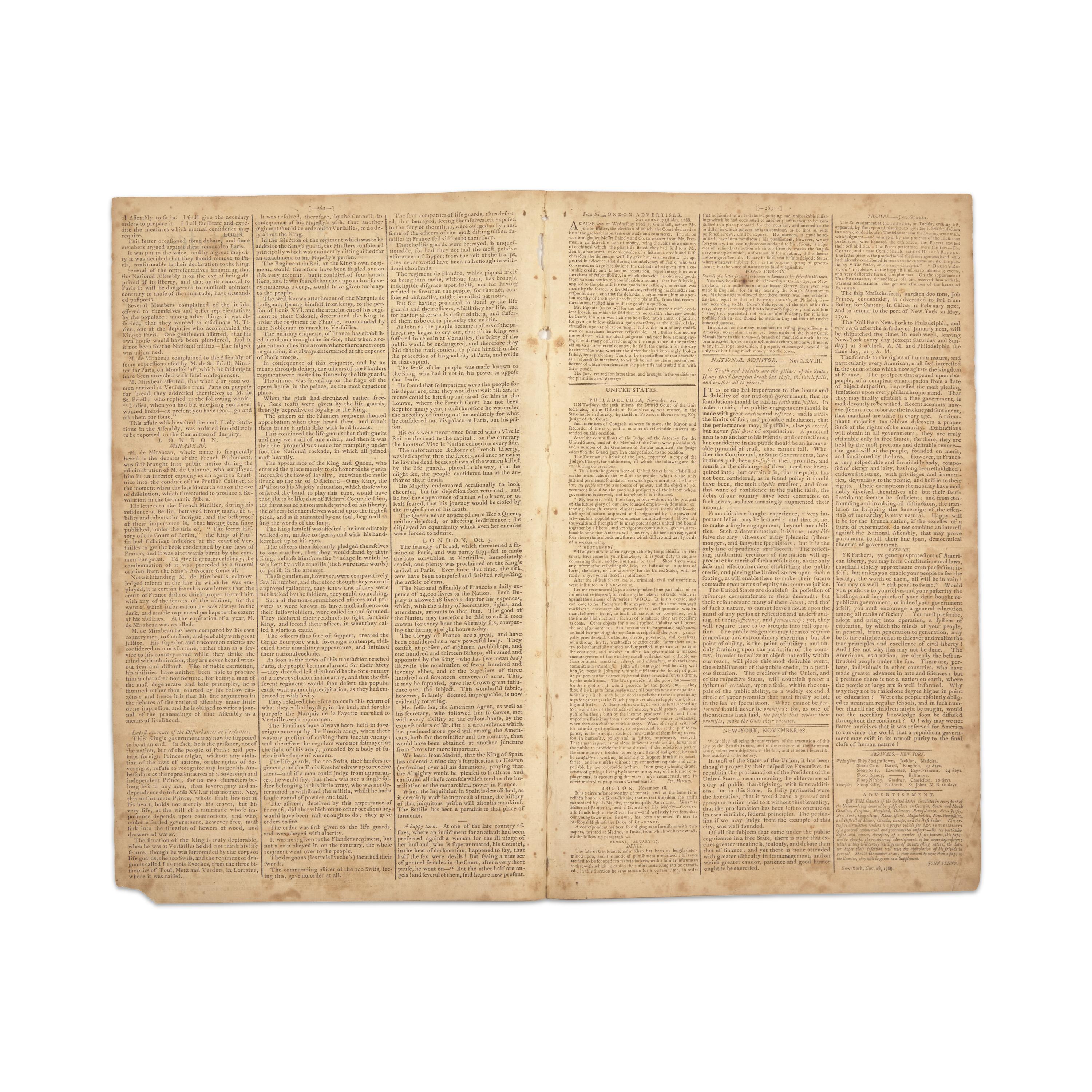 [African-Americana] Pennsylvania Abolition Society's "Plan for Improving the Condition of the Free Blacks", Printed in the "Gazette of the United States"