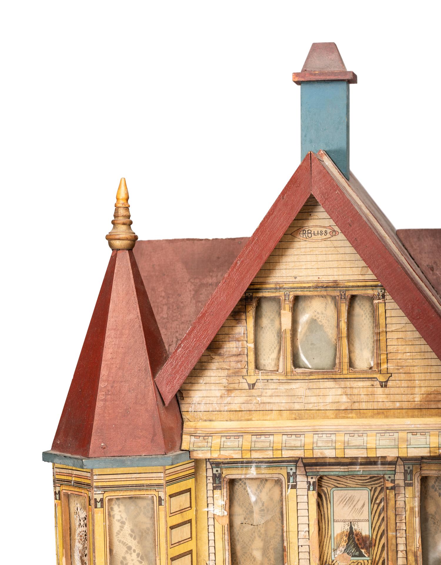 A Large R. Bliss Manufacturing Dollhouse