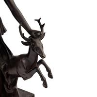 A French Patinated Bronze Figure of Diana of Versailles