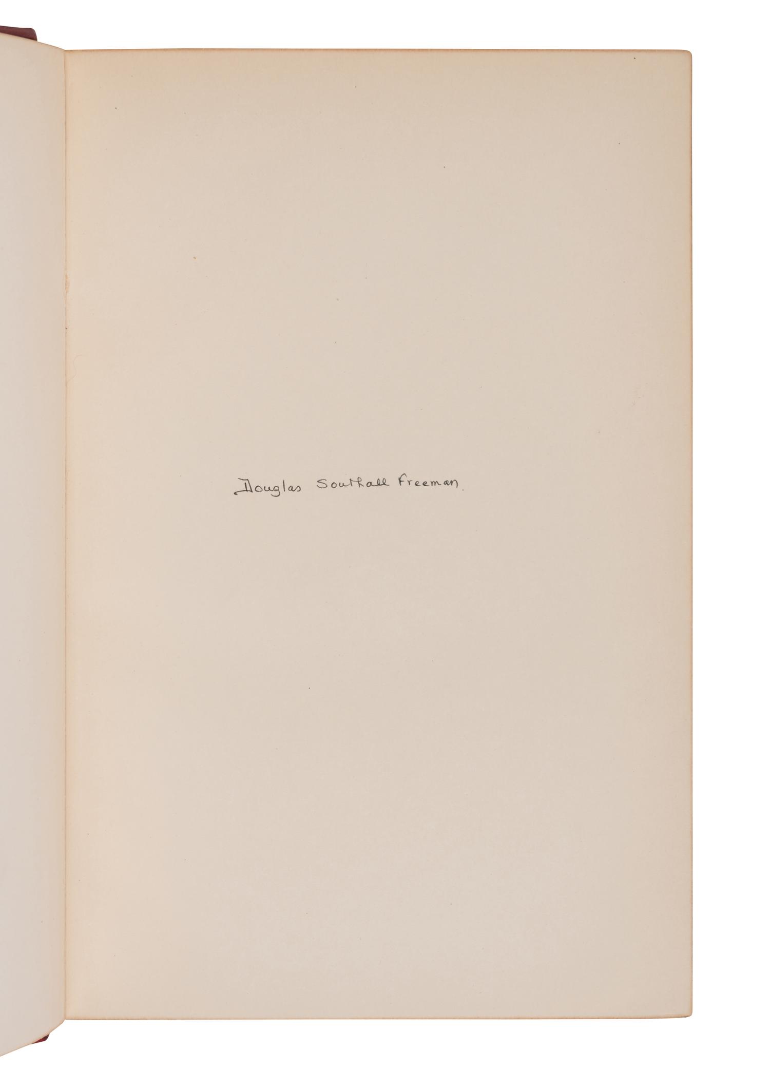 [LEE, Robert E. (1807-1870)]. FREEMAN, Douglas Southall (1886-1953). R.E. Lee: A Biography. New York and London: Charles Scribner's Sons, 1934-1935.