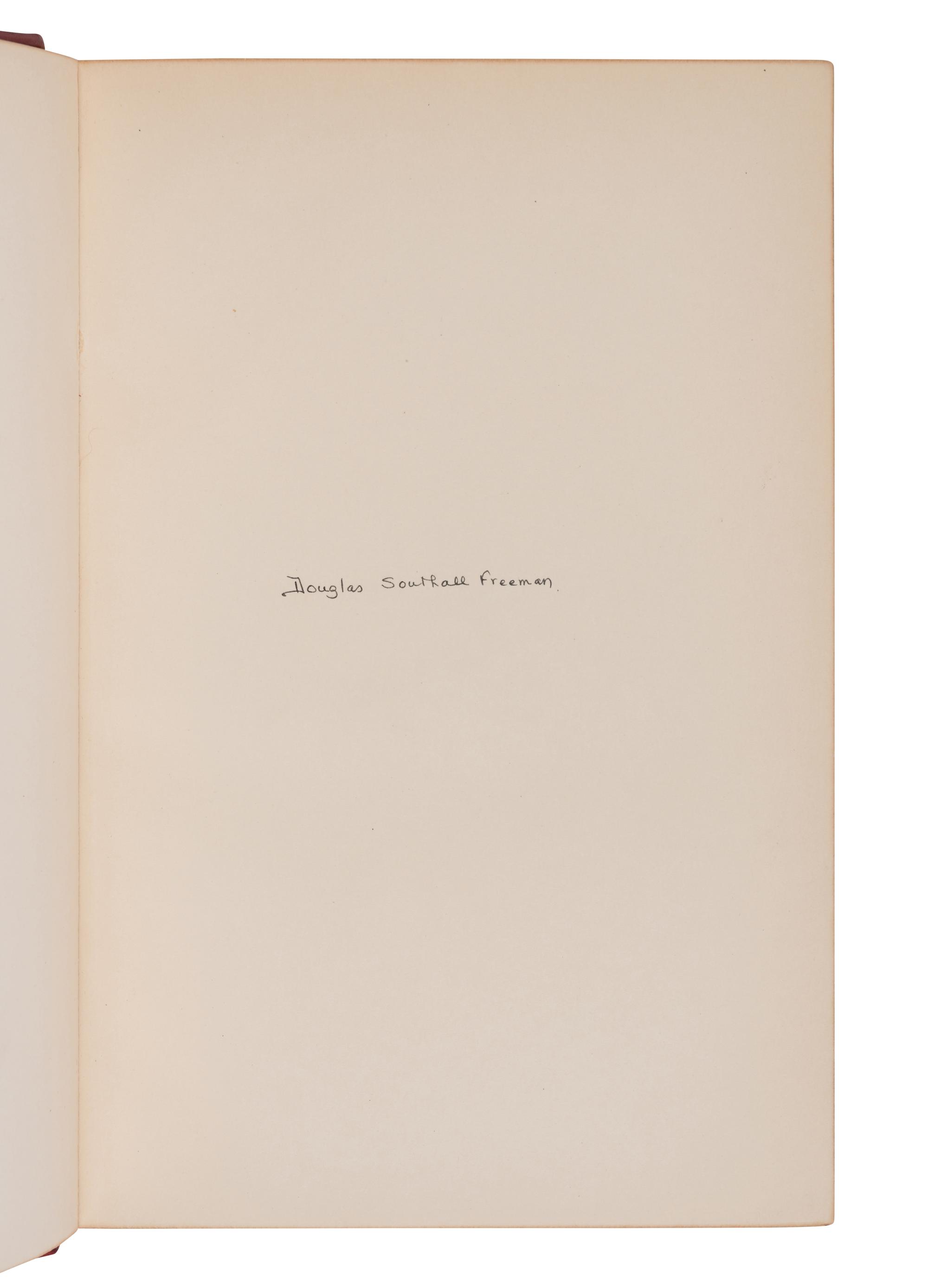 [LEE, Robert E. (1807-1870)]. FREEMAN, Douglas Southall (1886-1953). R.E. Lee: A Biography. New York and London: Charles Scribner's Sons, 1934-1935.
