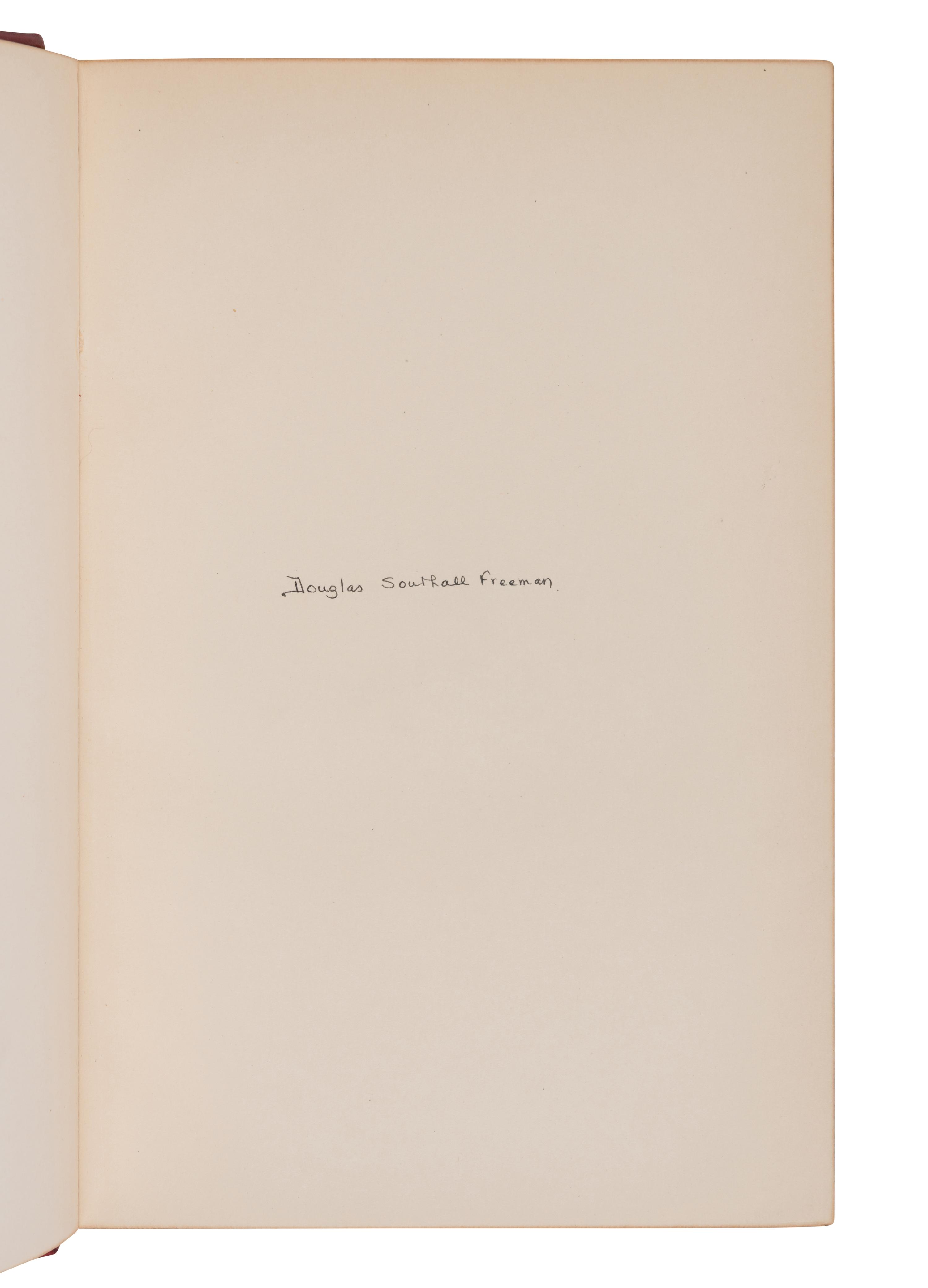 [LEE, Robert E. (1807-1870)]. FREEMAN, Douglas Southall (1886-1953). R.E. Lee: A Biography. New York and London: Charles Scribner's Sons, 1934-1935.