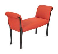 A Regency Style Ebonized Window Seat