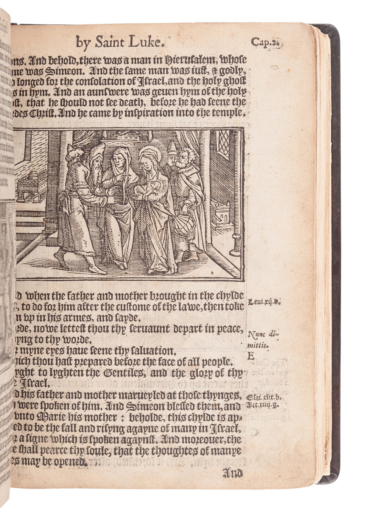 [BIBLE, in English]. The New Testament of our Sauiour Iesus Christe, faithfully translated out of the Greke, with the notes and expositions of the darke places therein . London: Richard Jugge, [1566].