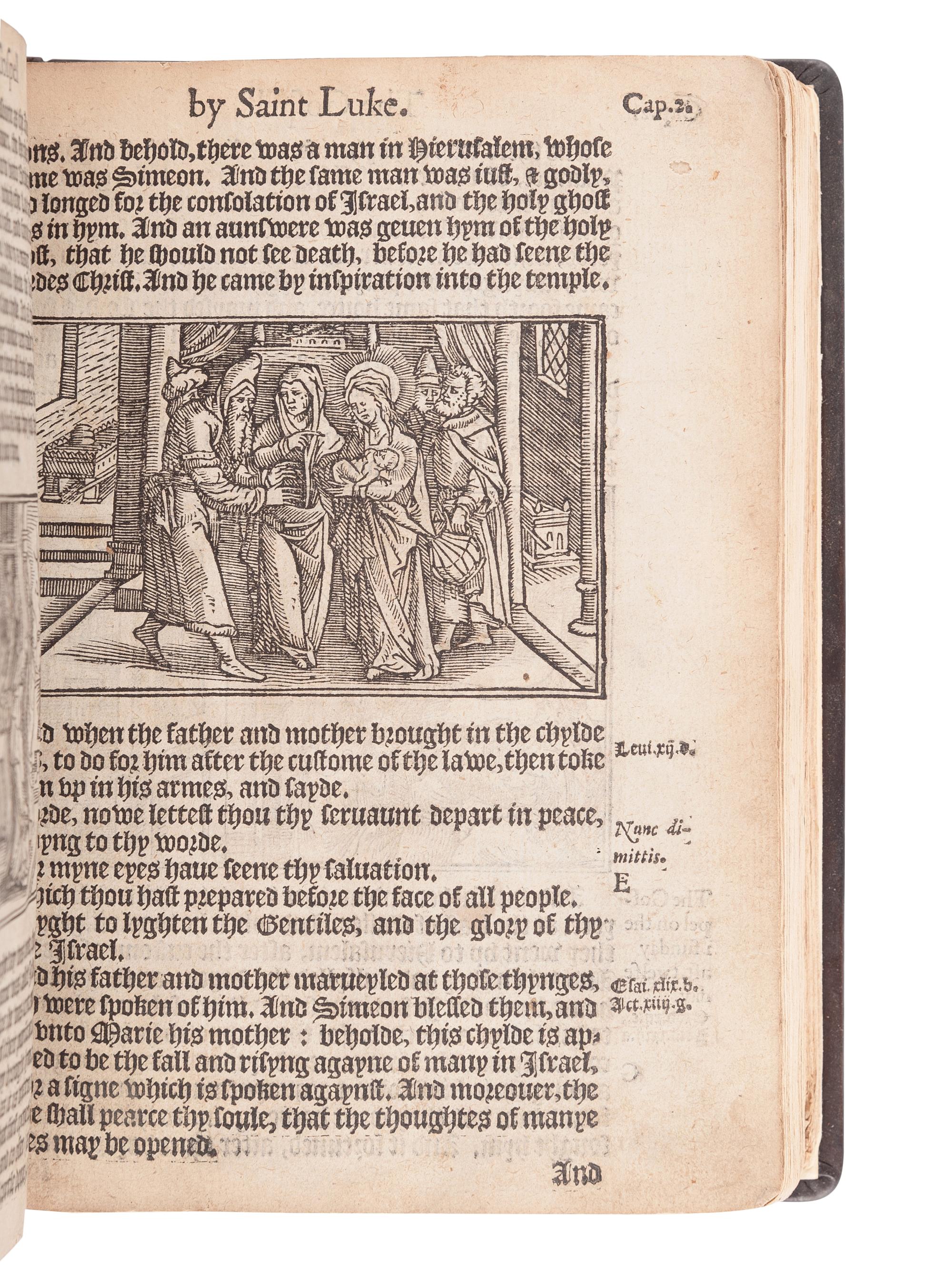 [BIBLE, in English]. The New Testament of our Sauiour Iesus Christe, faithfully translated out of the Greke, with the notes and expositions of the darke places therein . London: Richard Jugge, [1566].