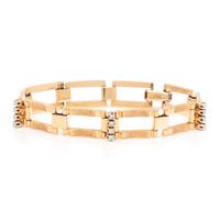 YELLOW GOLD AND DIAMOND BRACELET