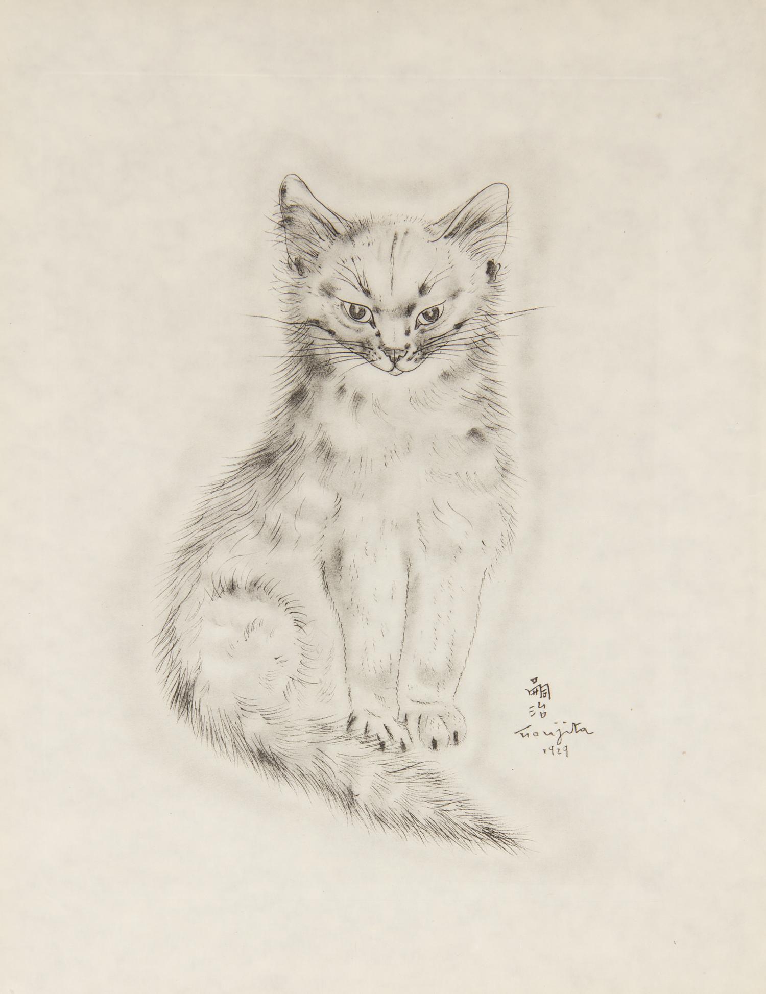 FOUJITA, TSUGOUHARA. 20 etchings from A Book of Cats. New York, 1930. One signed in pencil.