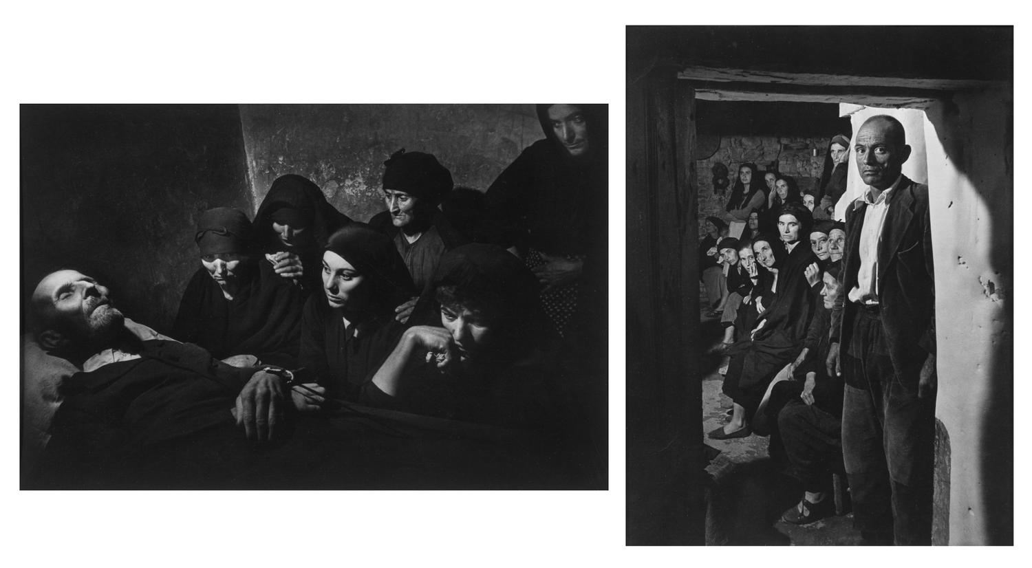 W. Eugene Smith, (American, 1918-1978), The Spanish Wake andWake-Man in Doorway (from Spanish Village), 1951