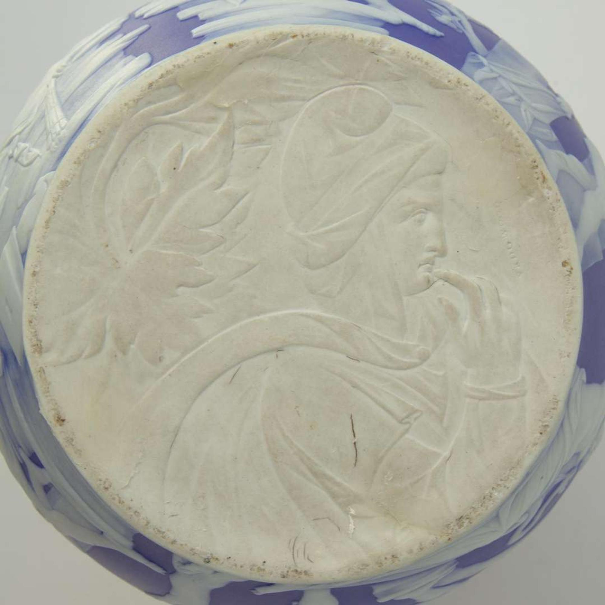 A Wedgwood Blue Dip Jasperware Portland Vase UK, late 19th century