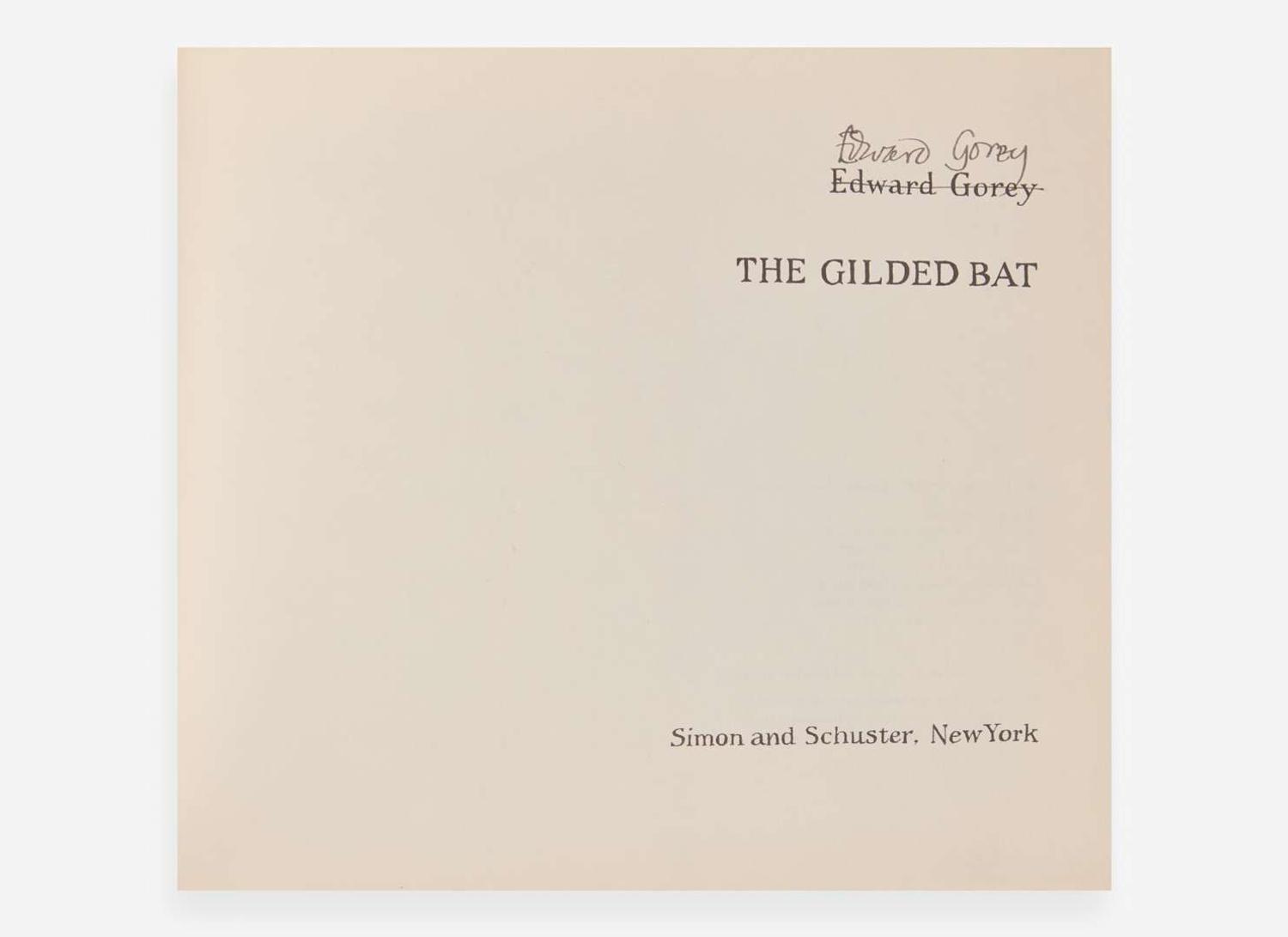 [Children's & Illustrated] Gorey, Edward: Group of 9 Early Titles, 1954-1968