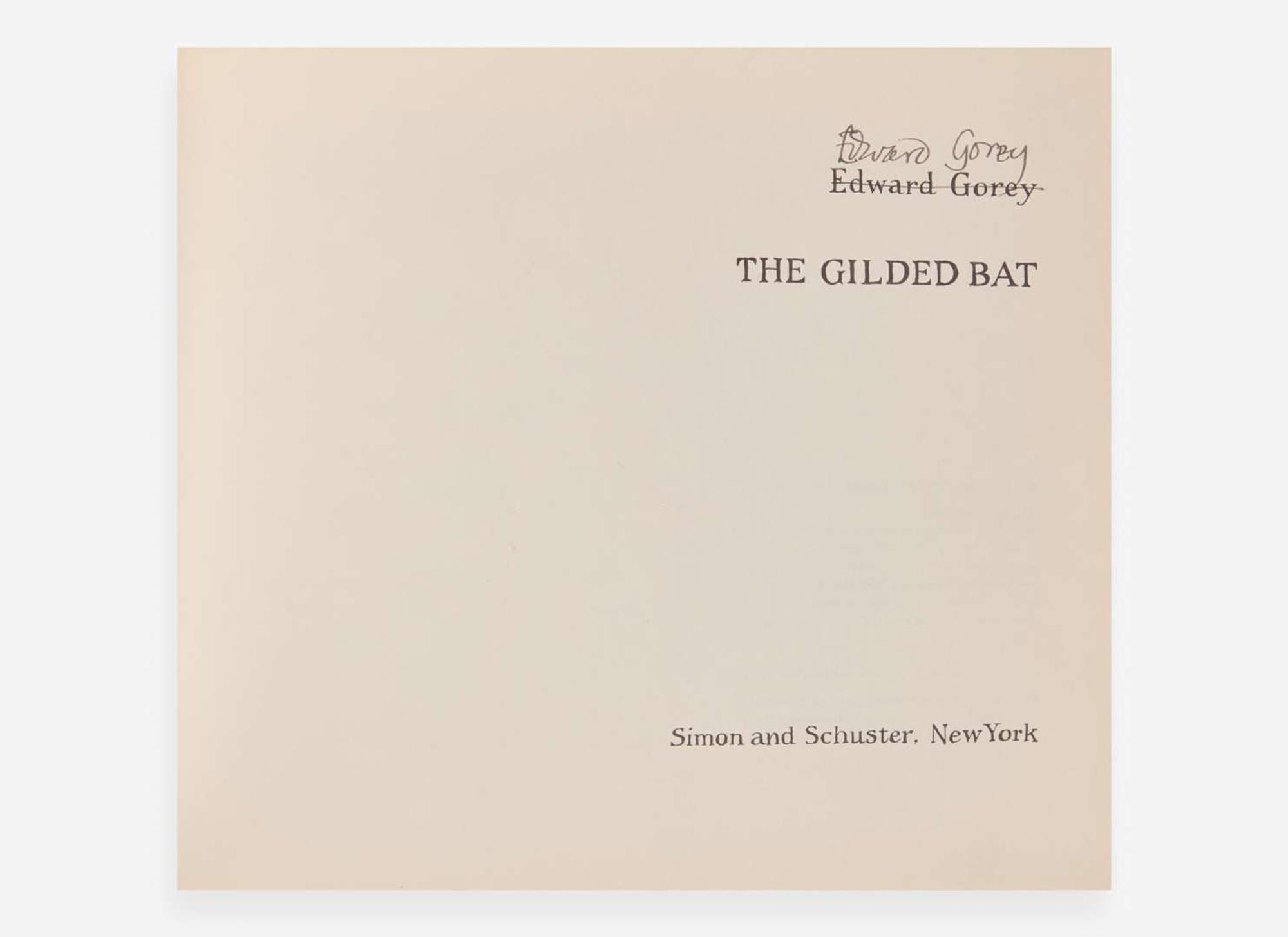 [Children's & Illustrated] Gorey, Edward: Group of 9 Early Titles, 1954-1968