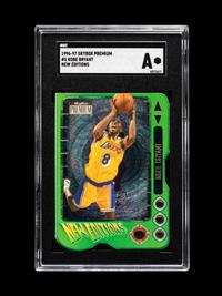 A 1996-97 Skybox Premium New Editions Kobe Bryant Rookie Basketball Card No. 3 (SGC Authentic)