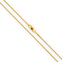 Yellow Gold and Amethyst Chain Necklace