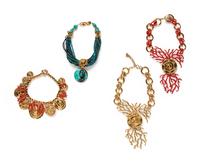 Four Yves Saint Laurent Rive Gauche Necklaces, 1980-90s