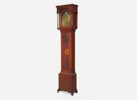 A Chippendale cherry tall case clock, works by John Fisher (German-American, 1736-1808), York Town, PA, late 18th century