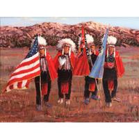 [Two Works] Studies for Quartz Mountain: Sacred Ground - The Past Warriors of the Great Plains AND Quartz Mountain: Sacred Ground - The Past Black Leggins Society