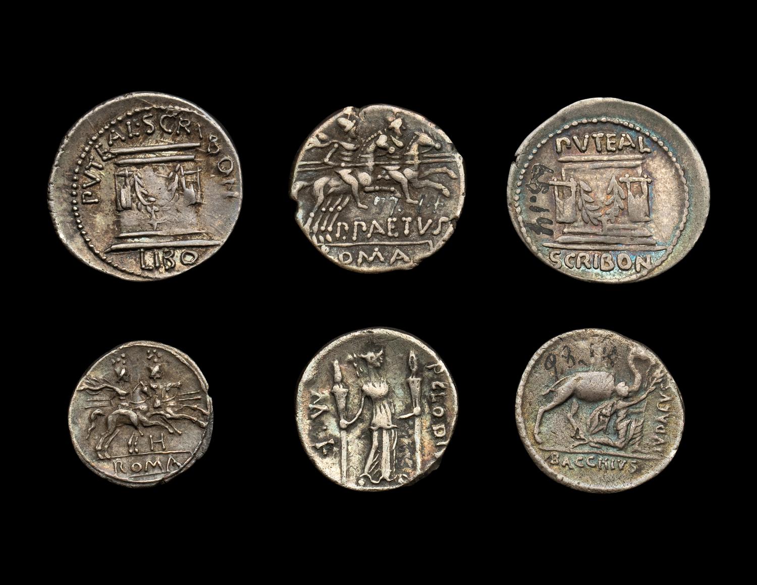 [ANCIENT] Consular Period. Six AR Denarii. (1st Century BCE)
