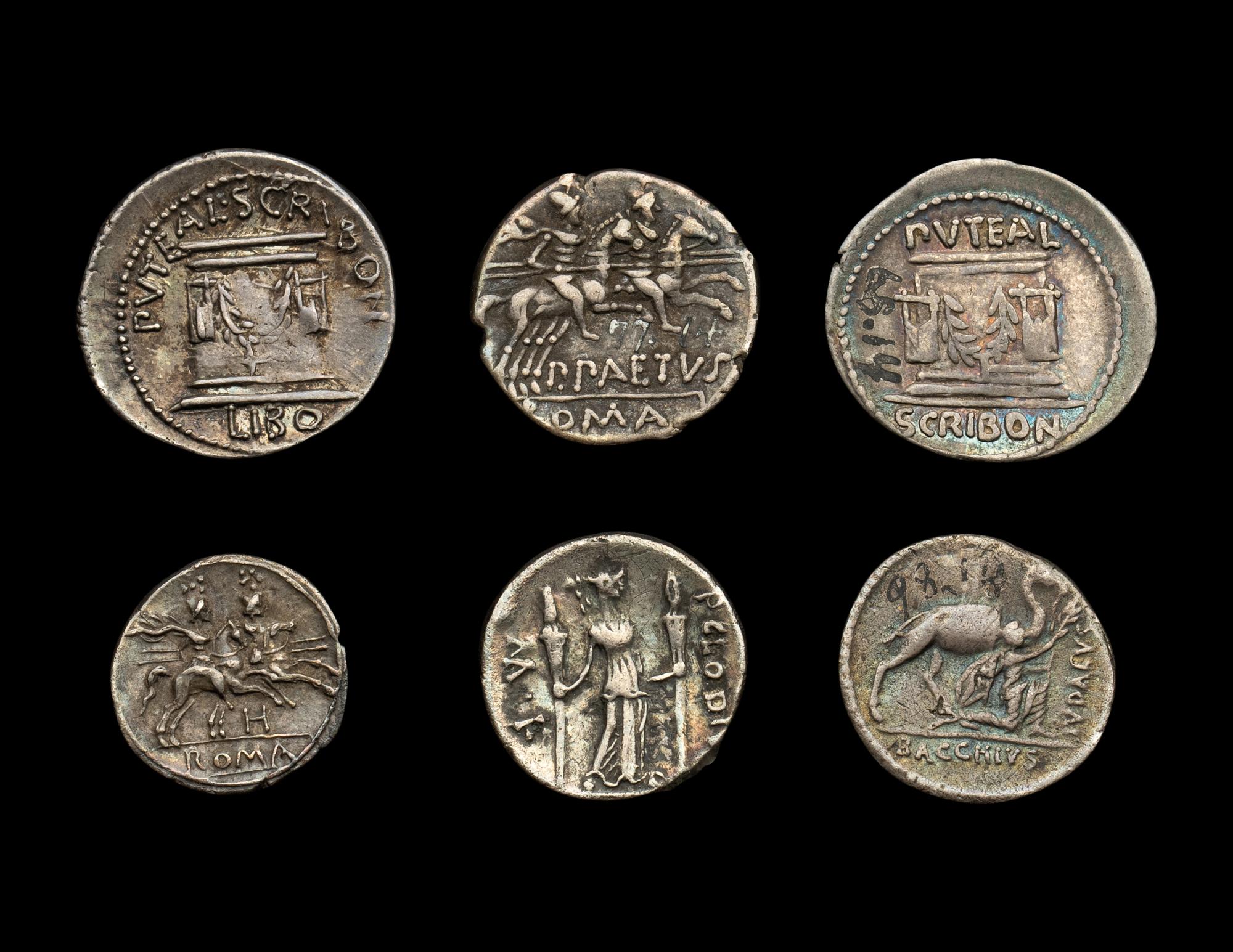 [ANCIENT] Consular Period. Six AR Denarii. (1st Century BCE)