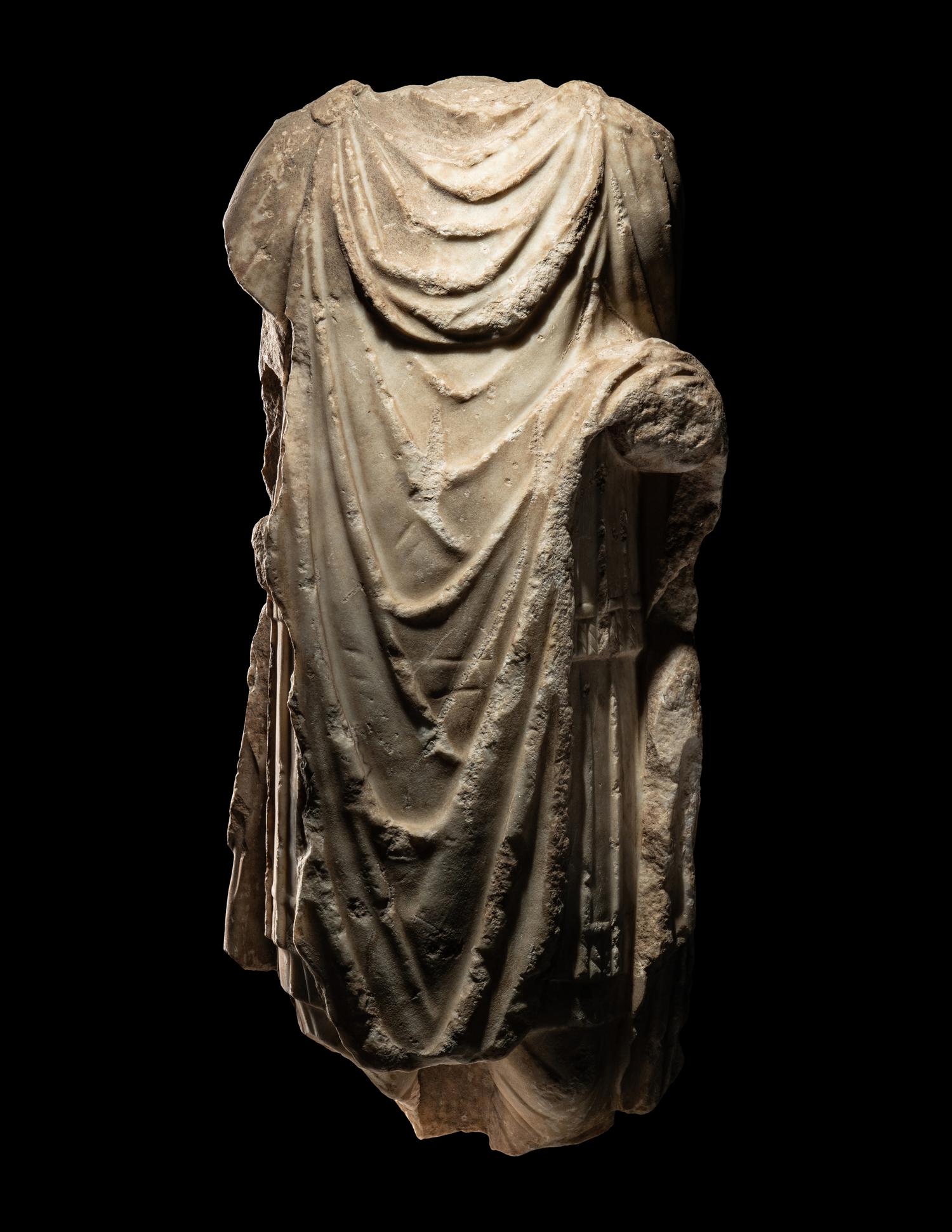 A Roman Marble Torso of a Military Officer