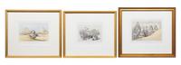 ROBERTS, David (1796-1864). A group of 14 small-format lithograph prints from "The Holy Land", including: