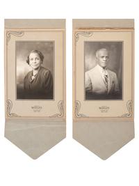 [EDUCATION - EARLY PHOTOGRAPHY]. A group of 9 photographs, incl. African American athletes and graduates of Ballard Normal School, Macon, GA.