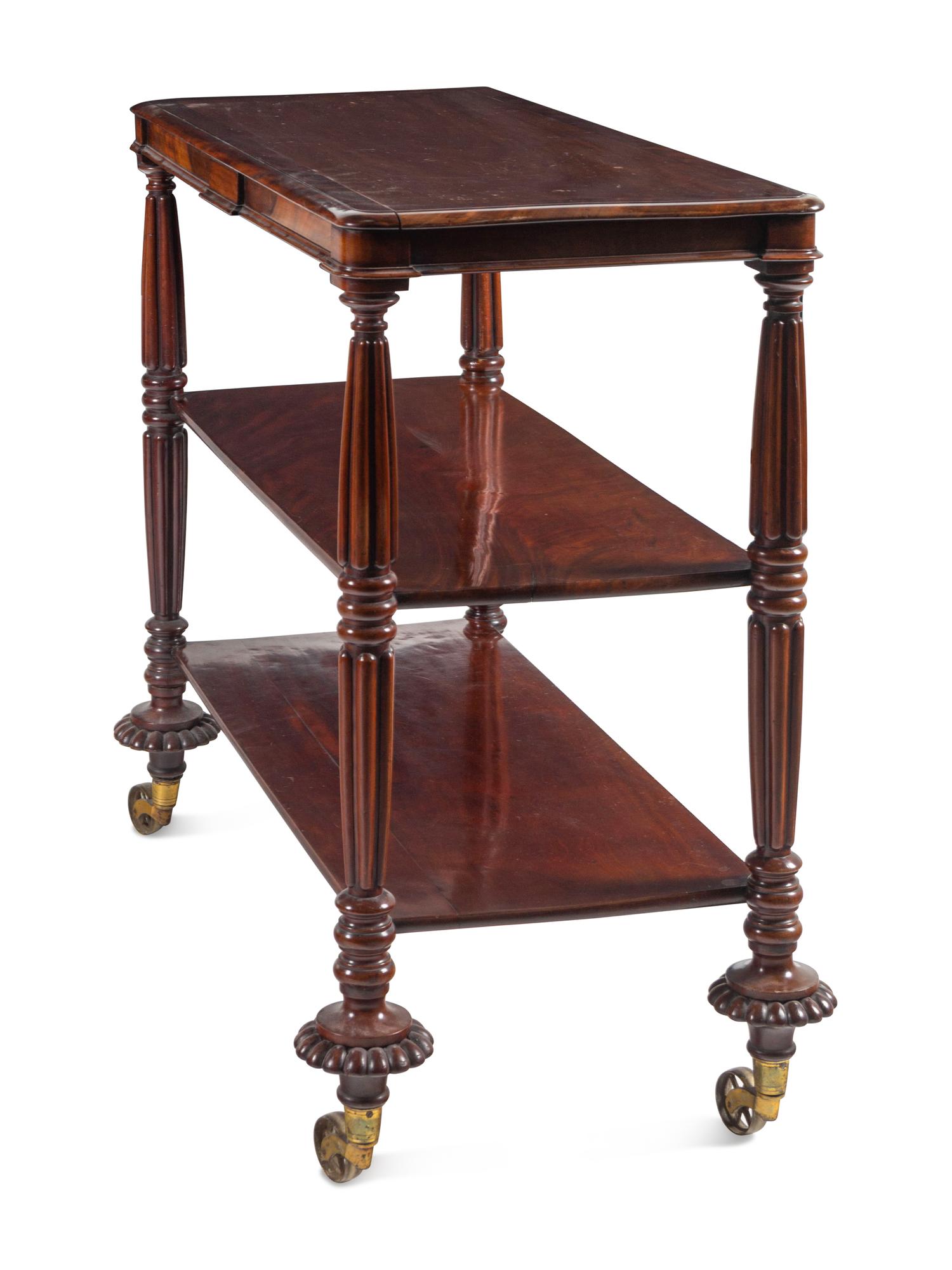 A William IV Figured Mahogany Server